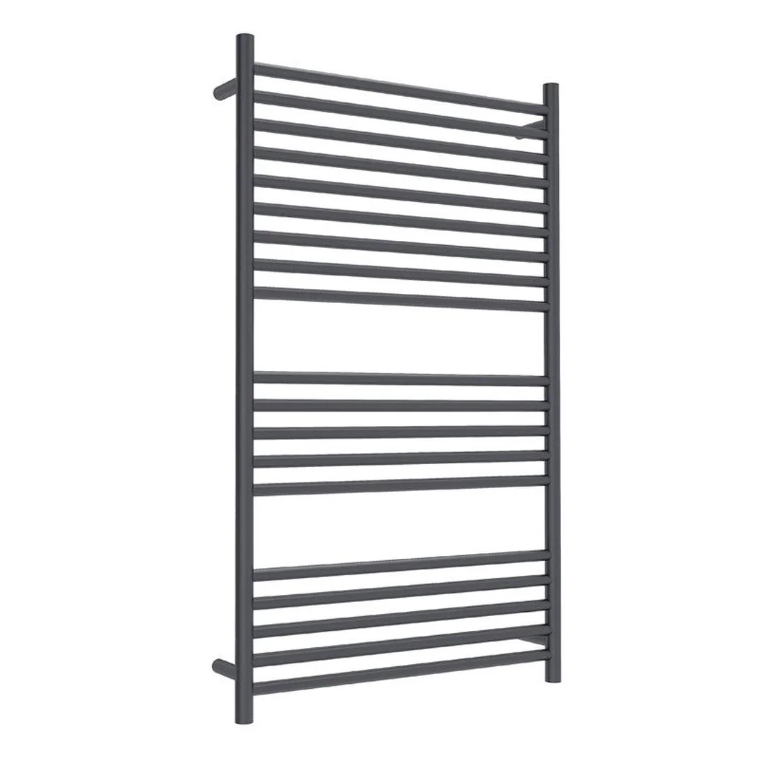 Linsol Allegra 19 Bar Wide Heated Towel Rail - Matte Black