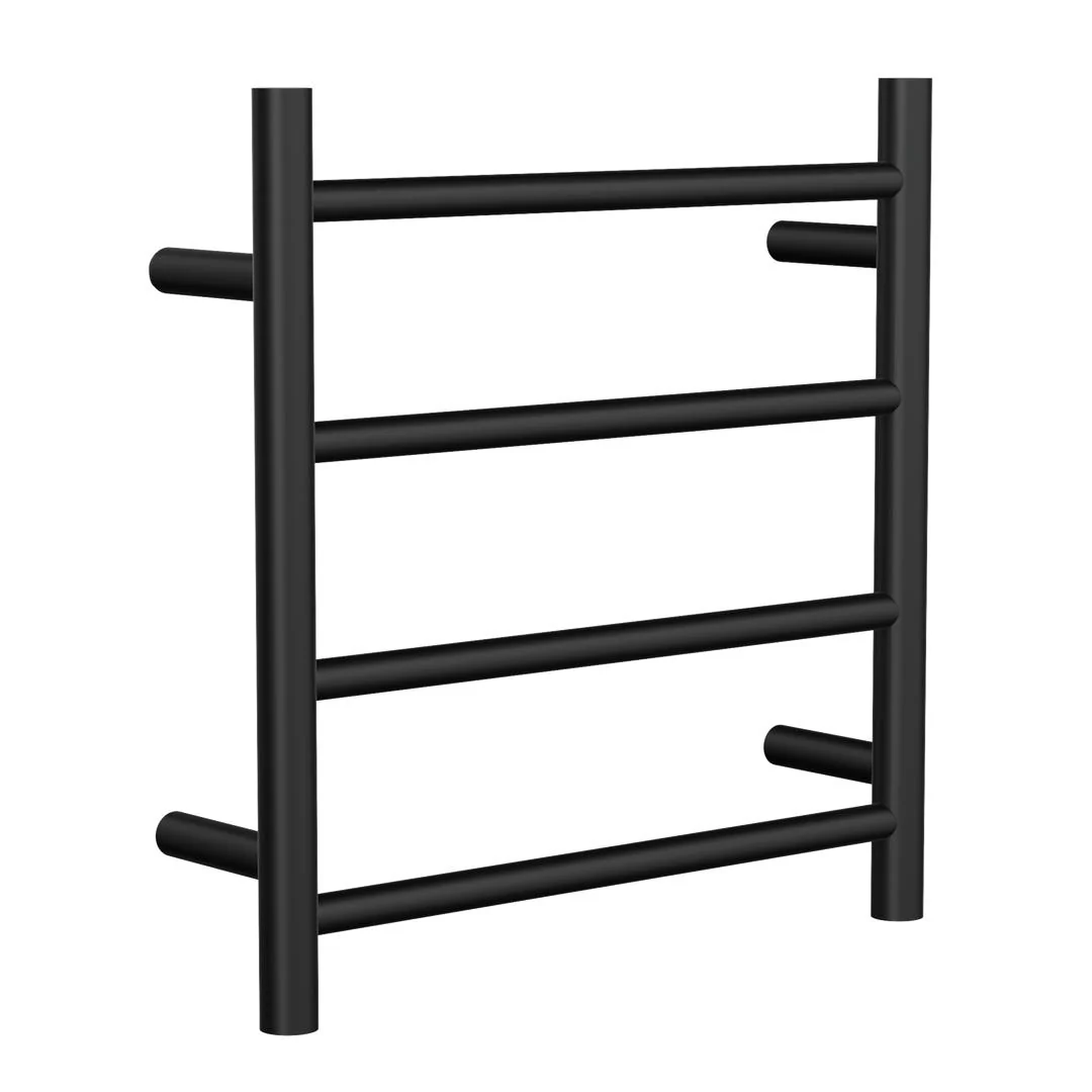 Linsol Allegra 4 Bar Heated Towel Rail - Matte Black