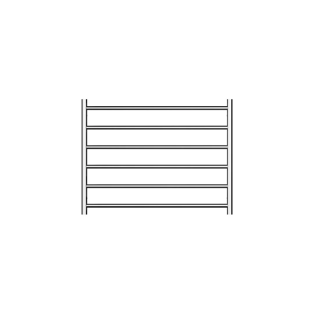 Linsol Allegra 6 Bar Wide Heated Towel Rail - Chrome - Image 2