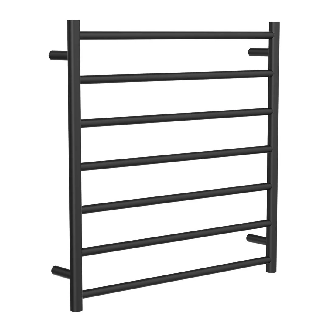 Linsol Allegra 7 Bar Heated Towel Rail - Matte Black