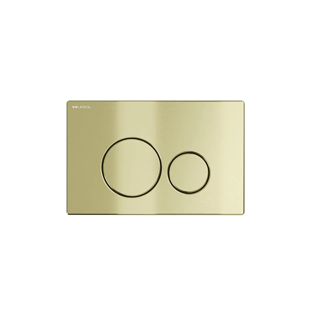 Linsol Anchor Stainless Steel Flush Plate  - Brushed Brass