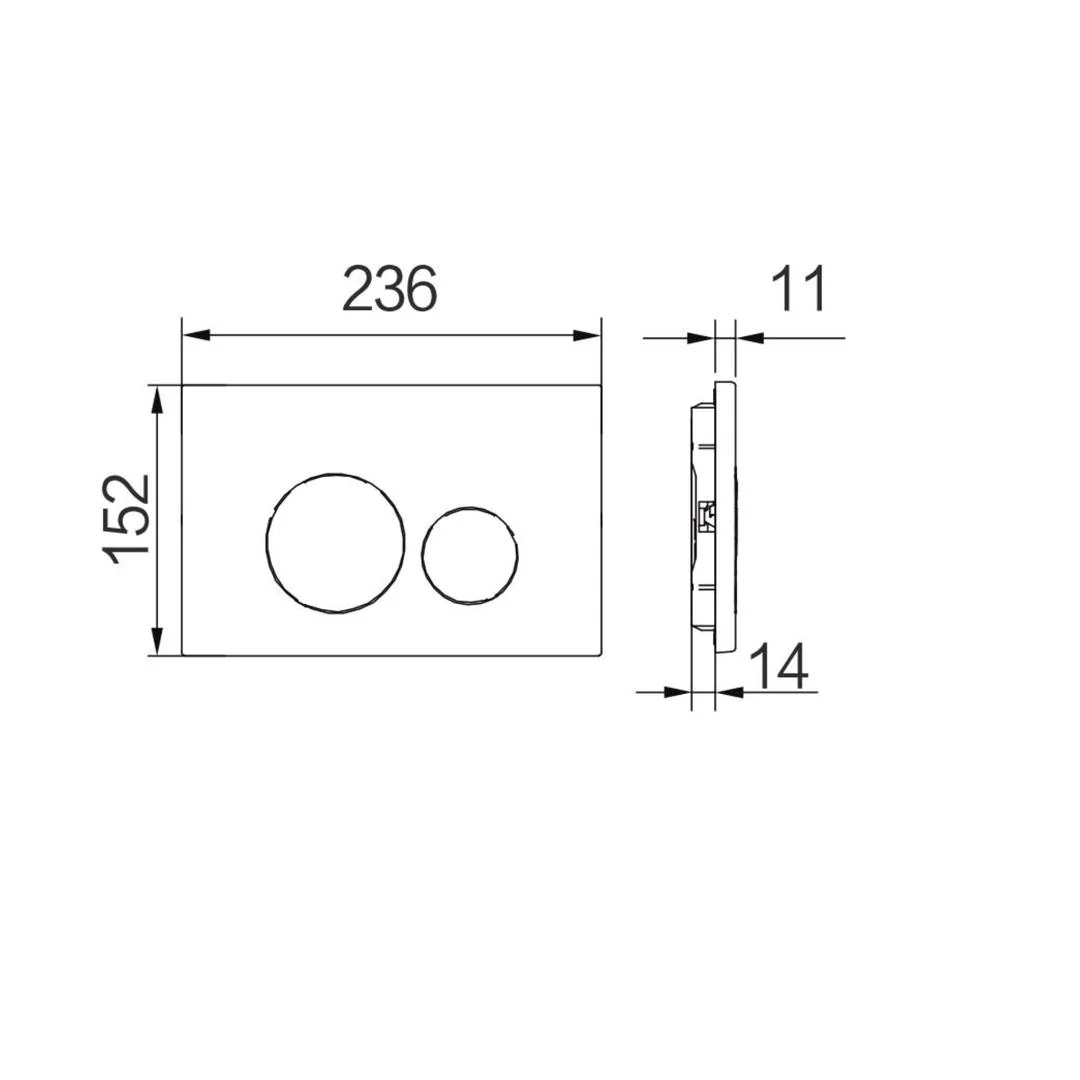 Linsol Anchor Stainless Steel Flush Plate  - Gunmetal - Image 2
