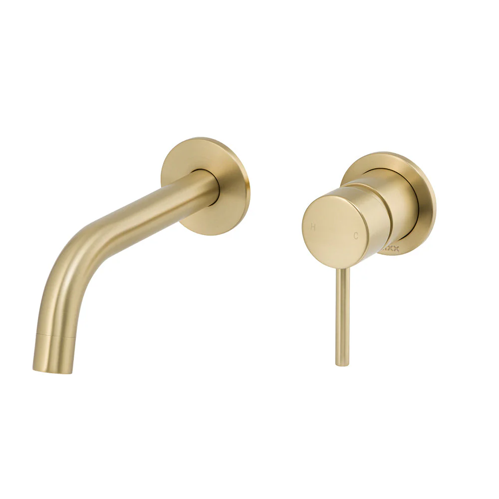 Mixx Anise Dual Wall Plate Mixer Trim Kit - Brushed Gold