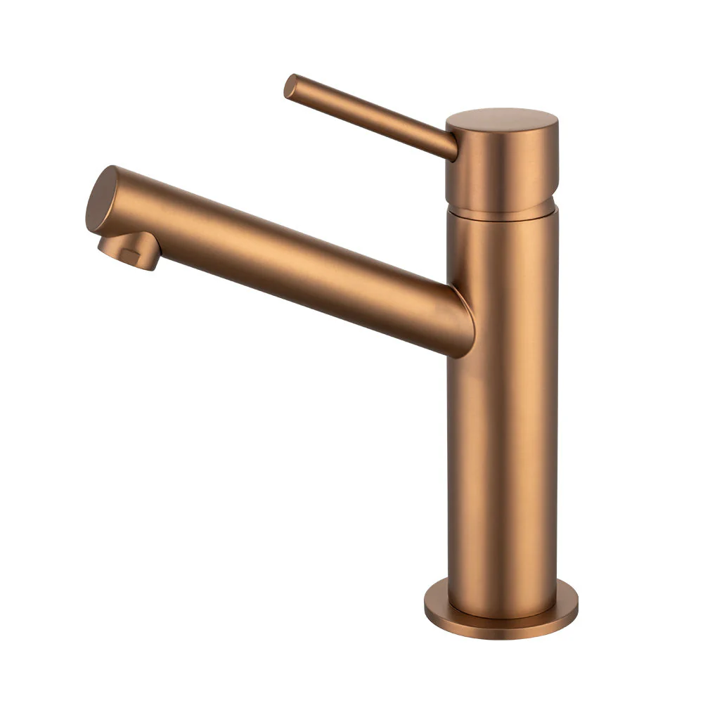 Mixx Anise Eco Basin Mixer Upswept Spout - Brushed Bronze