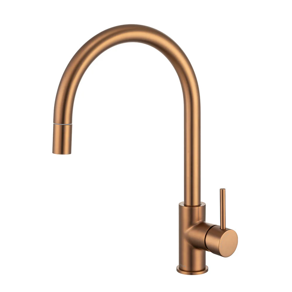 Mixx Anise Eco Pull Out Sink Mixer - Brushed Bronze