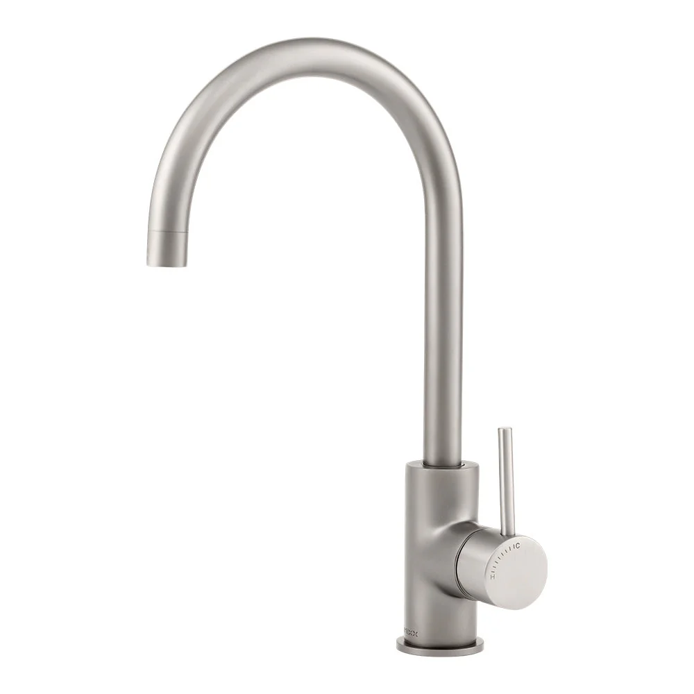 Mixx Anise Eco Round Sink Mixer - Gun Metal