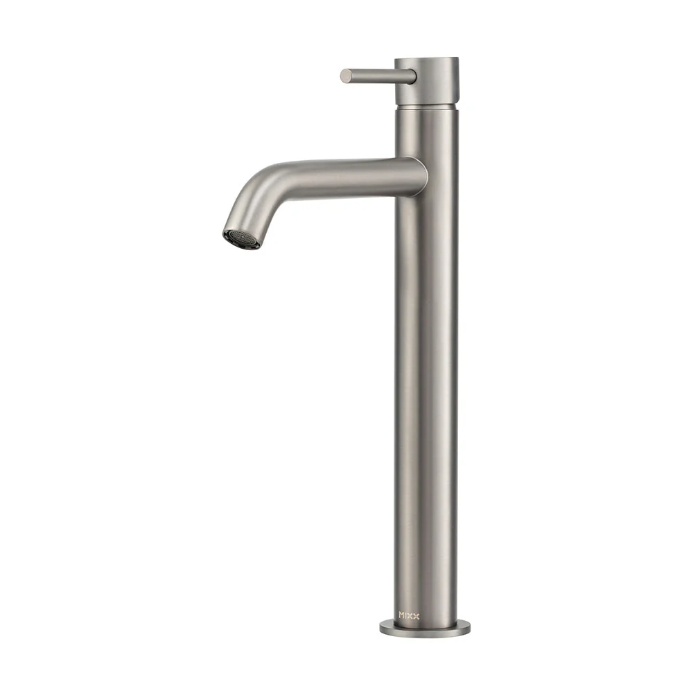 Mixx Anise Eco Tower Vessel Mixer Curved Spout - Gun Metal