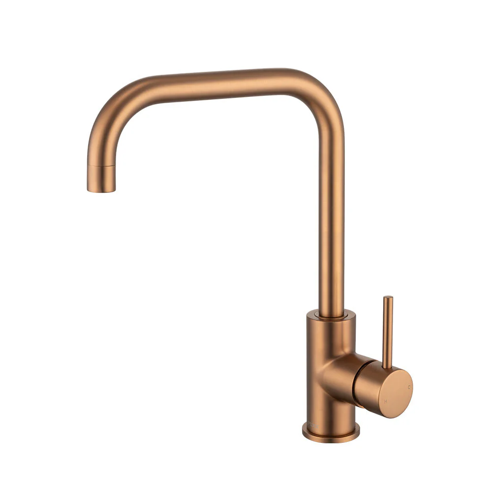 Mixx Anise Gooseneck Sink Mixer - Brushed Bronze