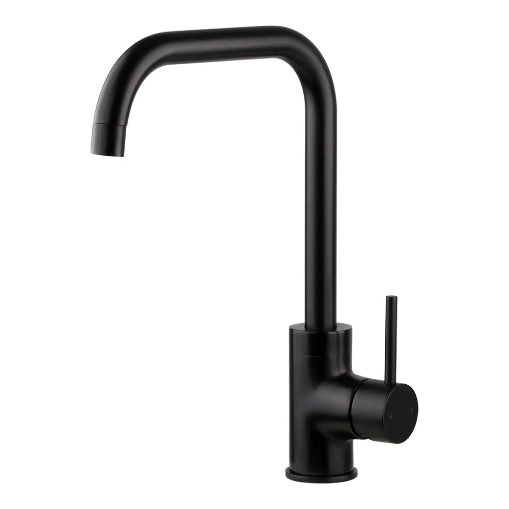 Mixx Anise Gooseneck Sink Mixer - Matt Black