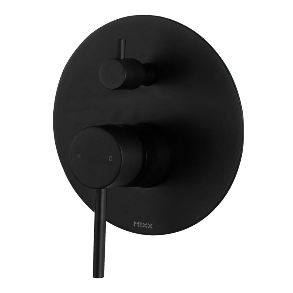 Mixx Anise Shower Diverter Mixer - Matt Black