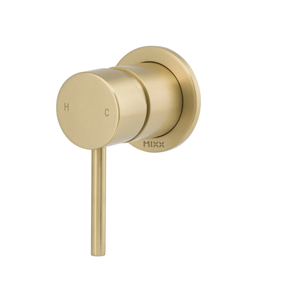 Mixx Anise Shower Mixer (60mm Backplate) - Brushed Gold