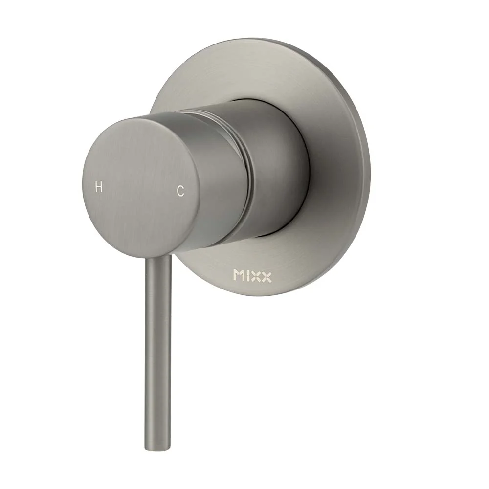 Mixx Anise Shower Mixer (80mm Backplate) - Gun Metal