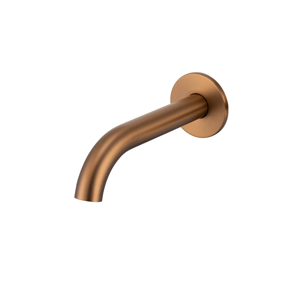 Mixx Anise Wall Basin Spout 180mm - Brushed Bronze