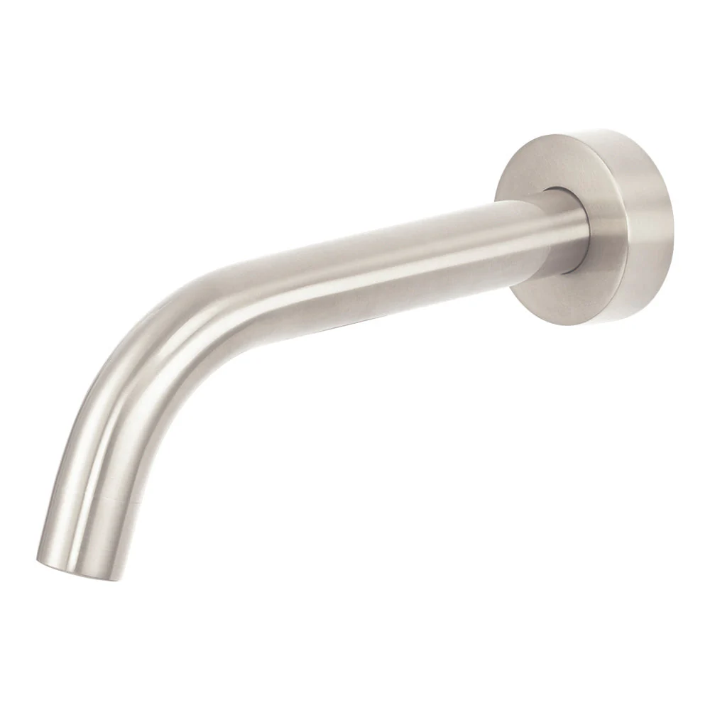 Mixx Anise Wall Basin Spout 180mm - Brushed Nickel