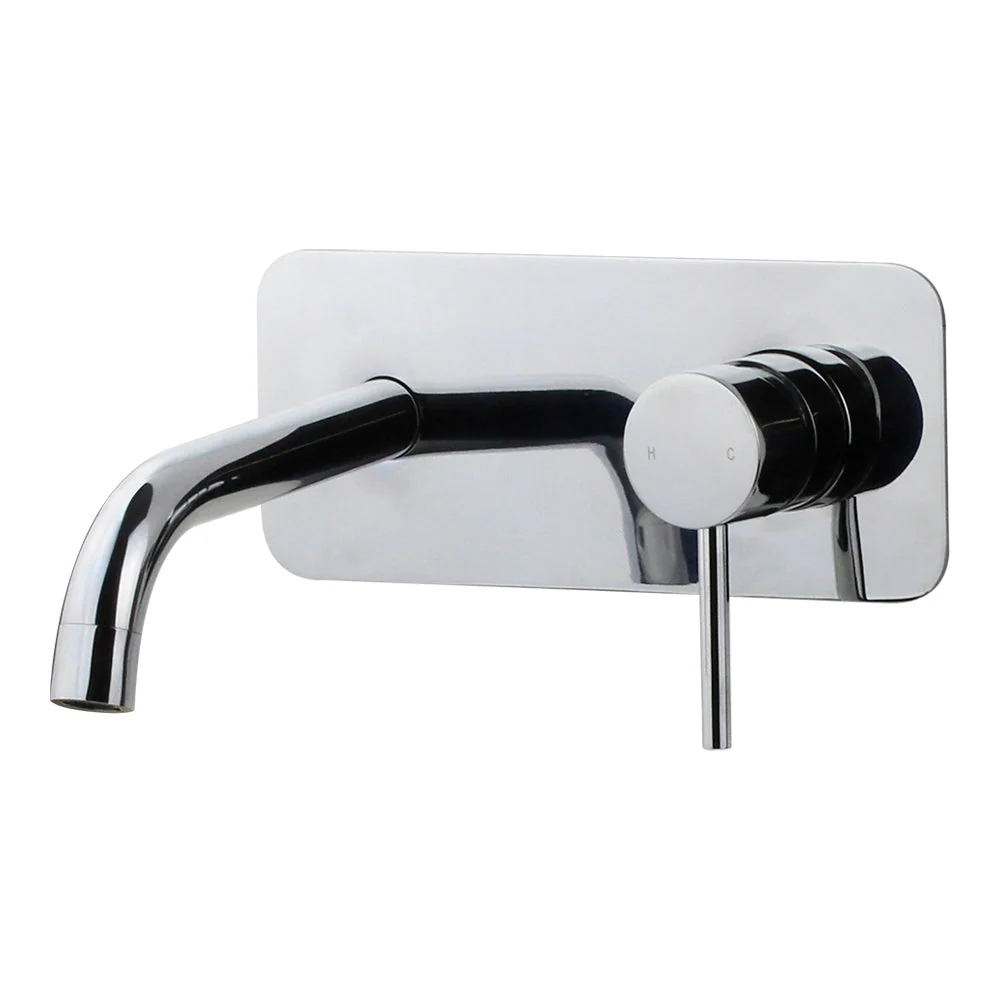 Mixx Anise Wall Plate Mixer With 180mm Spout - Chrome