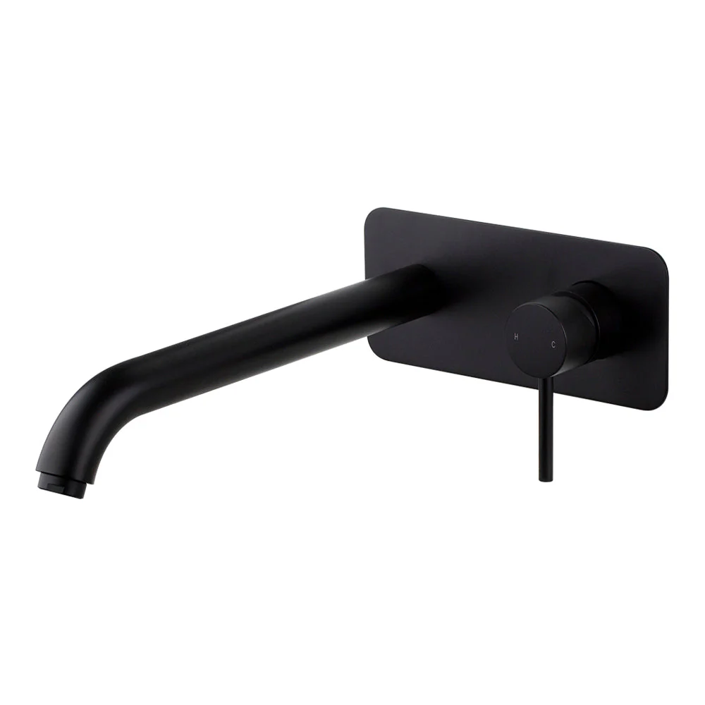 Mixx Anise Wall Tub Mixer - Matt Black