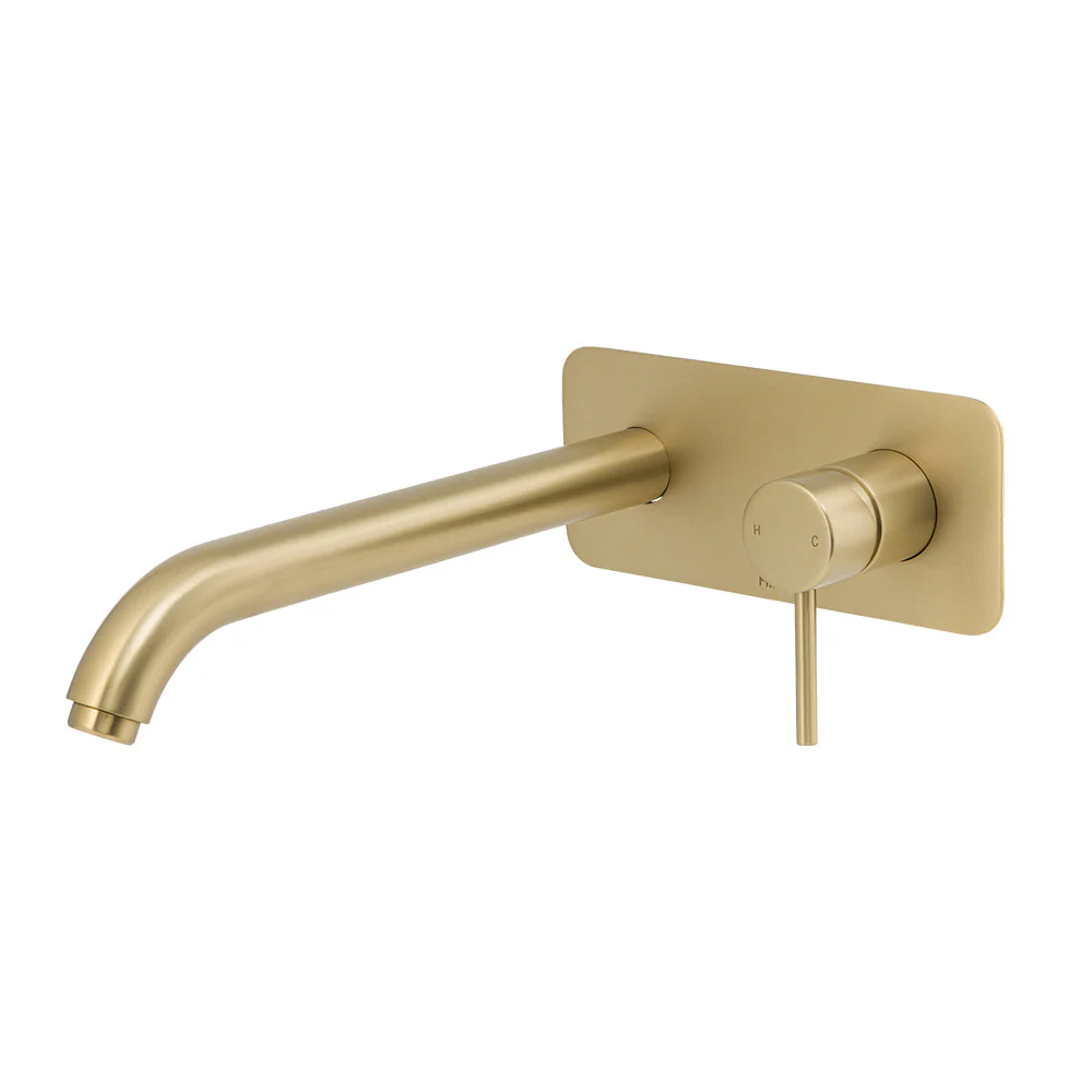 Mixx Anise Wall Tub Mixer Trim Kit - Brushed Gold