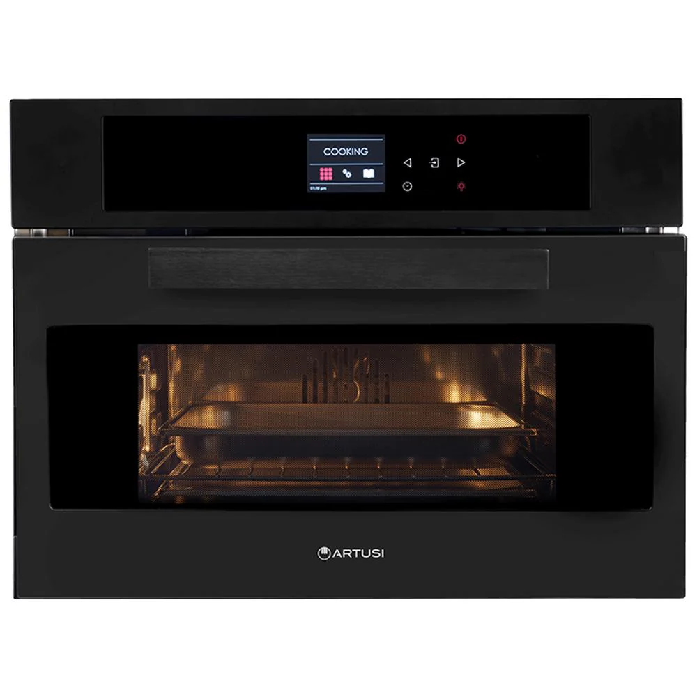 Artusi 60cm Built-in Combi Steam Oven - Matt Black