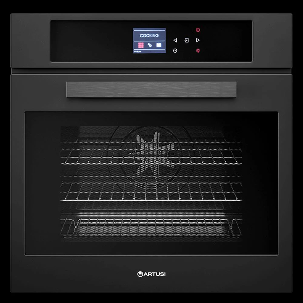 Artusi 60cm Built-in Electric Oven - Matt Black - Image 4