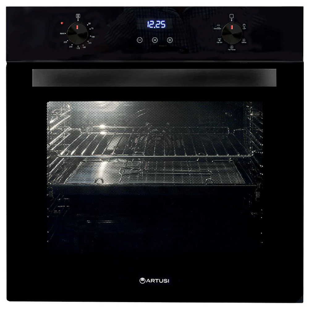 Artusi 60cm Built-in Electric Oven - Black - Image 2