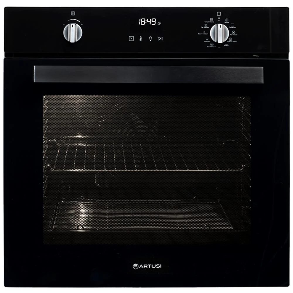 Artusi 60cm Built-in Pyrolytic Oven - Black - Image 2