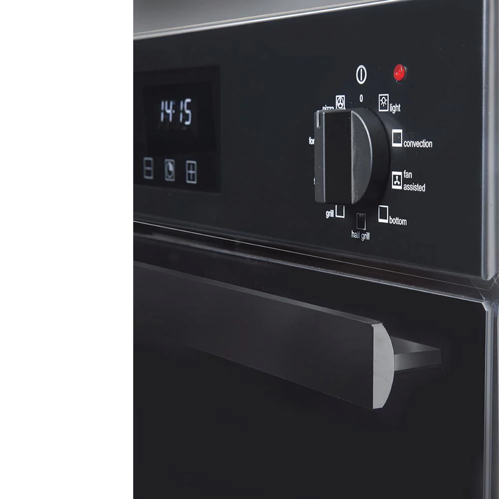 Artusi 90cm Built-in Electric Oven - Matt Black - Image 6