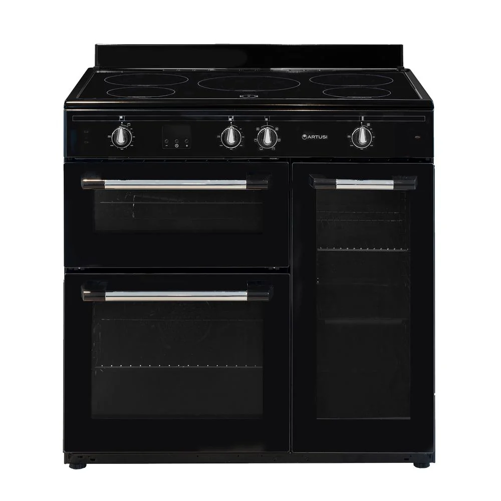 Artusi 90cm Freestanding Range Cooker - Black