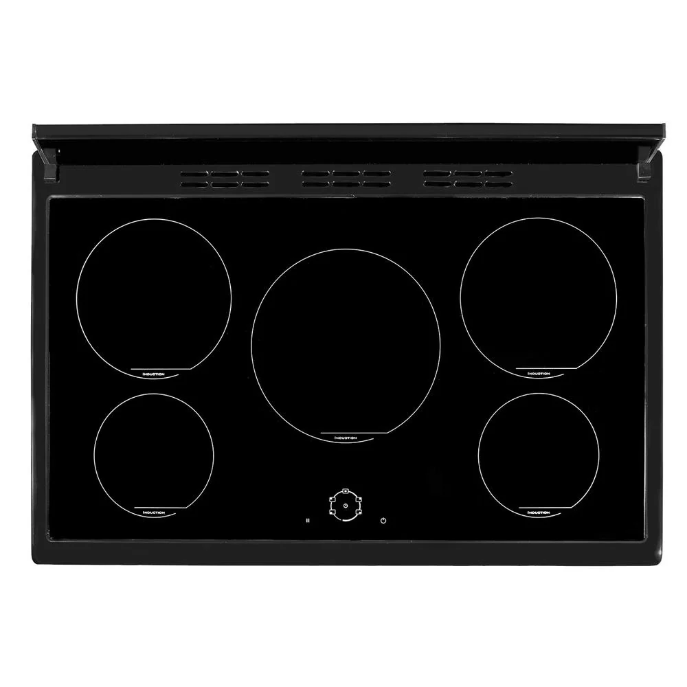 Artusi 90cm Freestanding Range Cooker - Black - Image 2