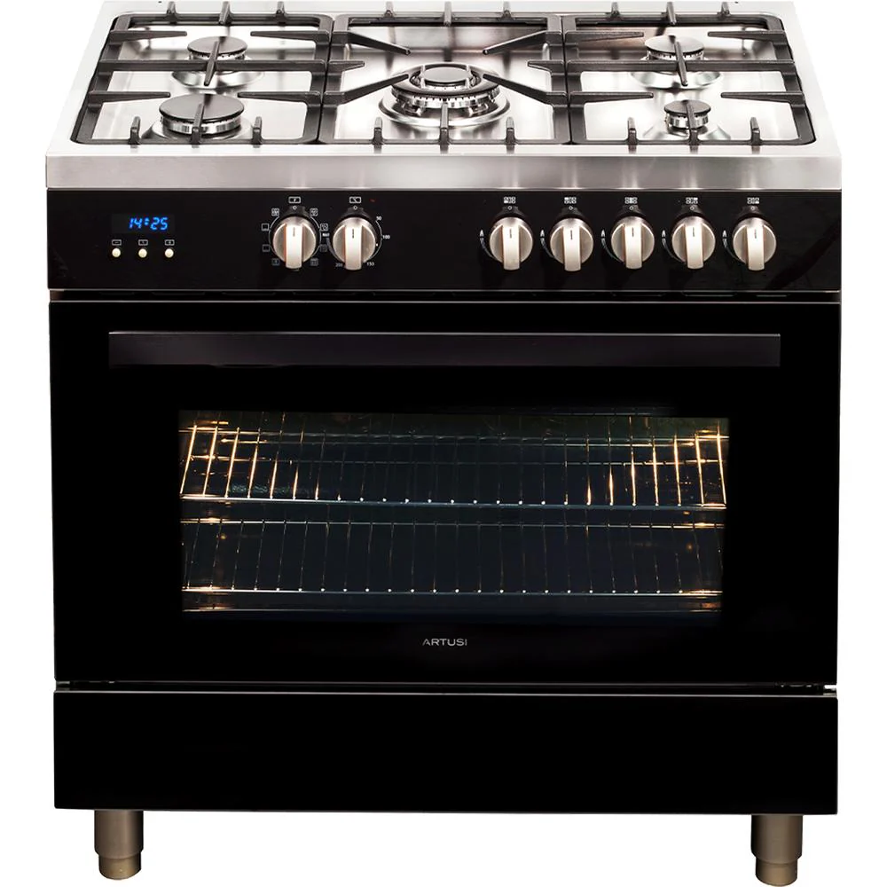 Artusi 90cm Freestanding Range Cooker - Black