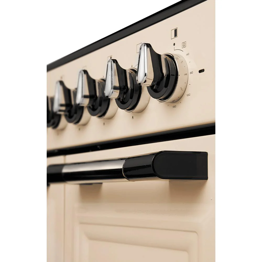 Artusi 90cm Freestanding Range Cooker - Cream - Image 2