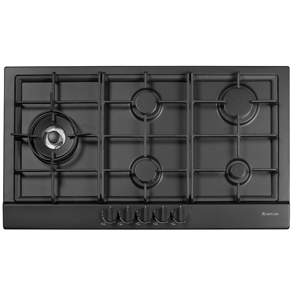 Artusi 90cm Gas Cooktop - Matte Black