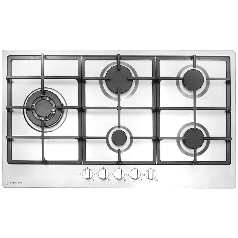 Artusi 90cm Gas Cooktop - Stainless Steel