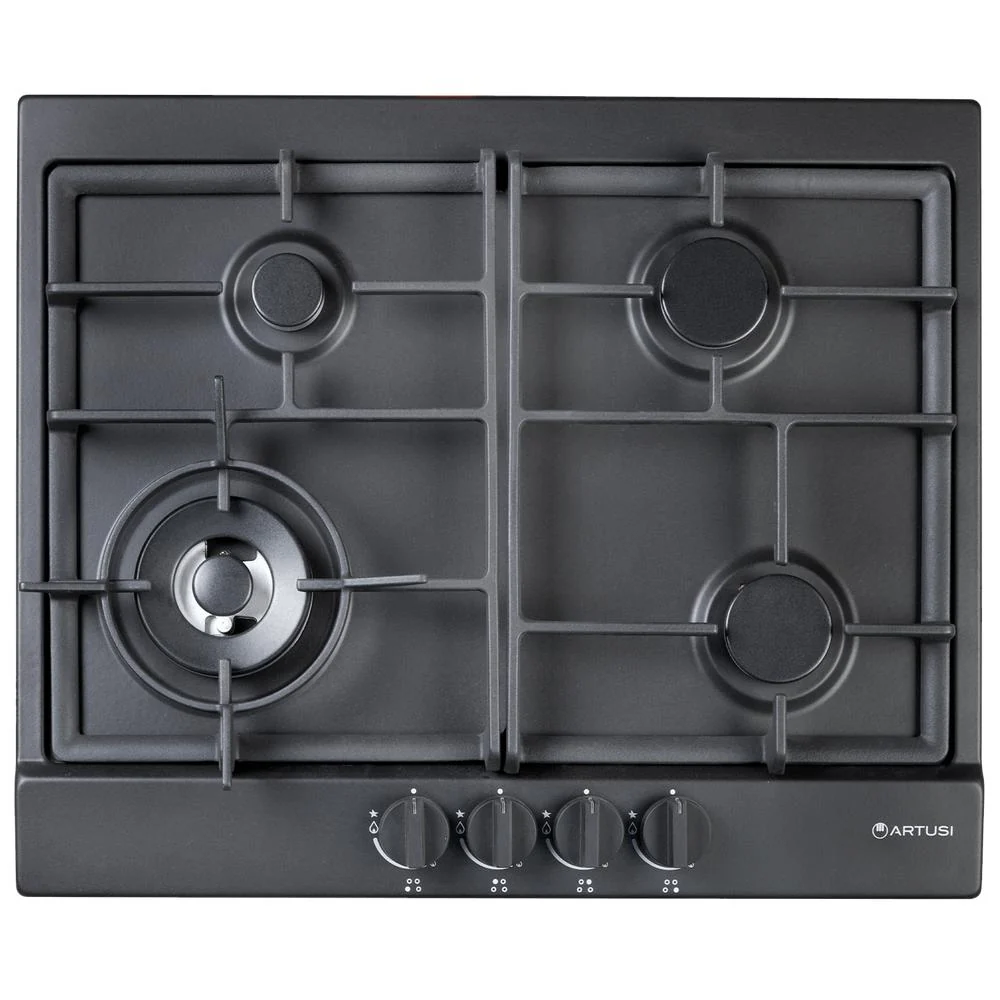 Artusi 60cm Gas Cooktop - Matte Black