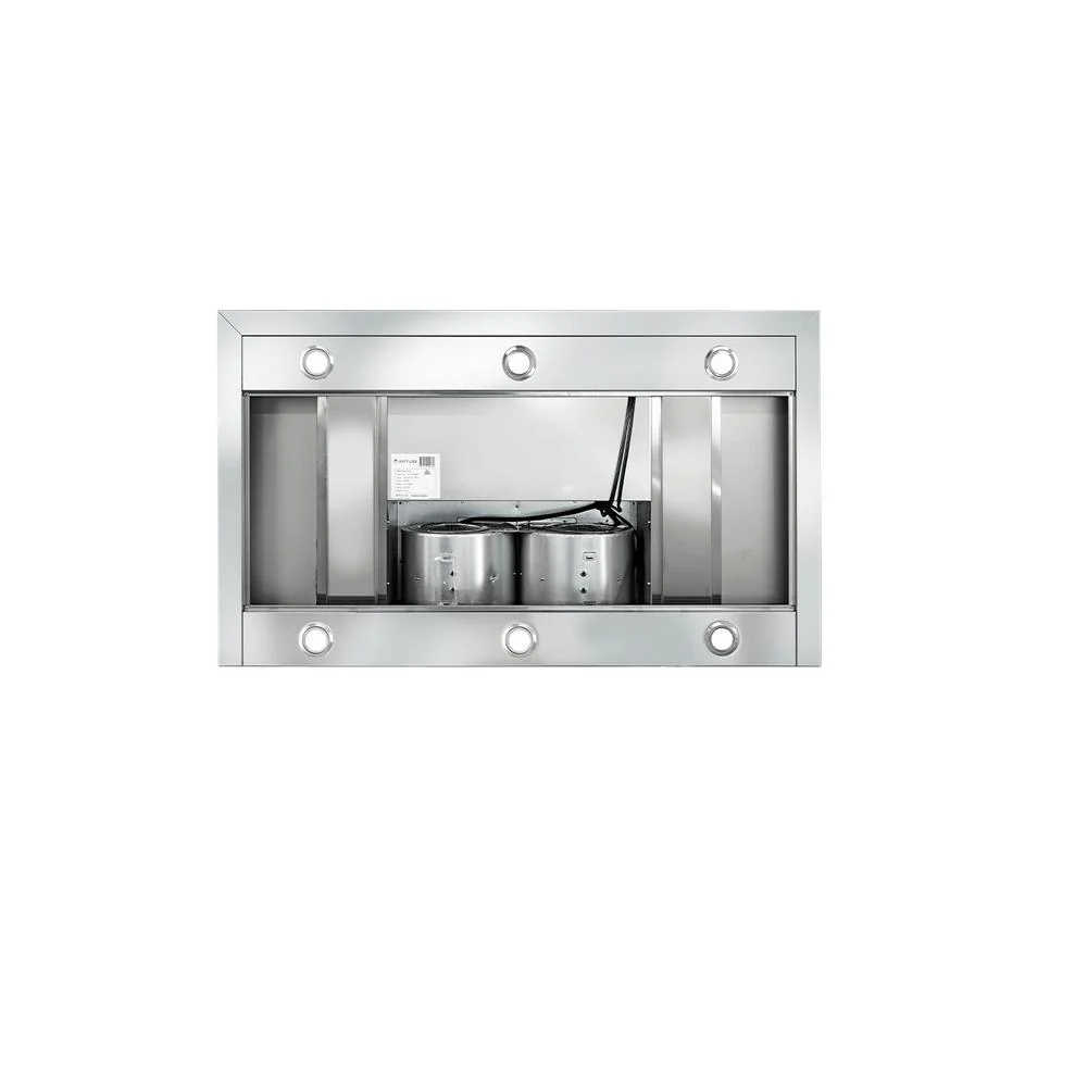 Artusi 90cm Canopy BBQ Range Hood - Black - Image 4