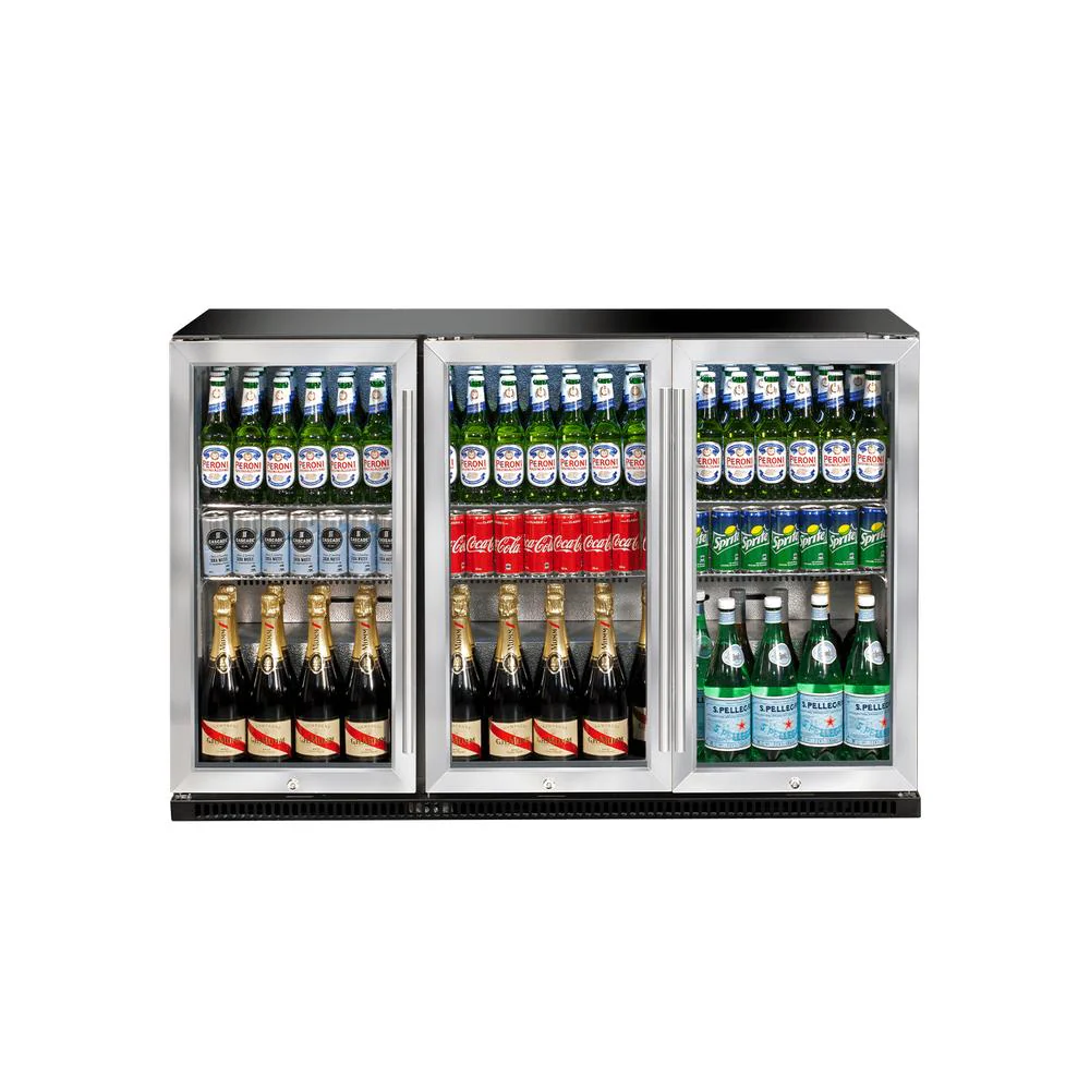 Artusi Triple Door Beverage Centre - Stainless Steel - Image 4