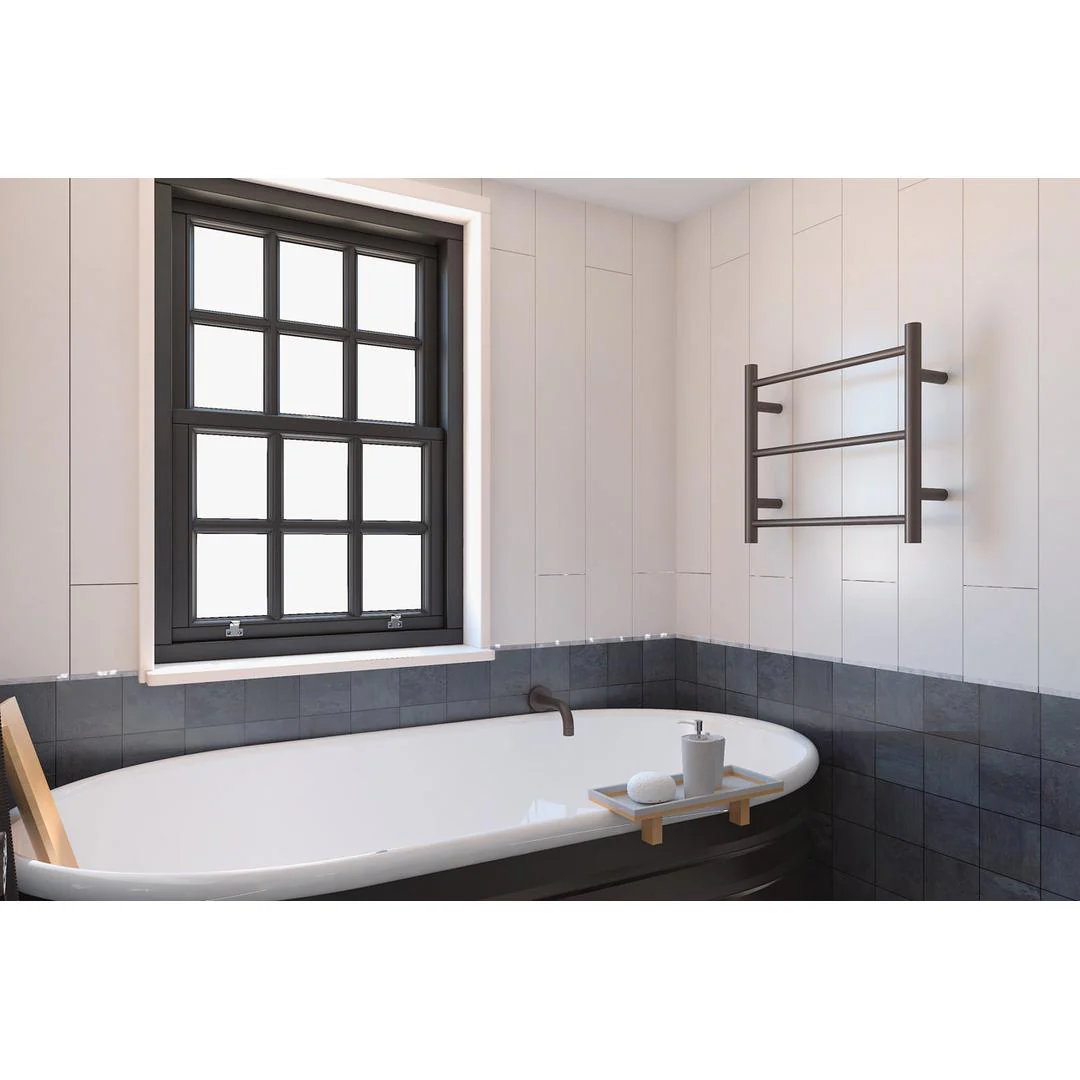Linsol Avid 3 Bar Heated Towel Rail - Gunmetal - Image 3