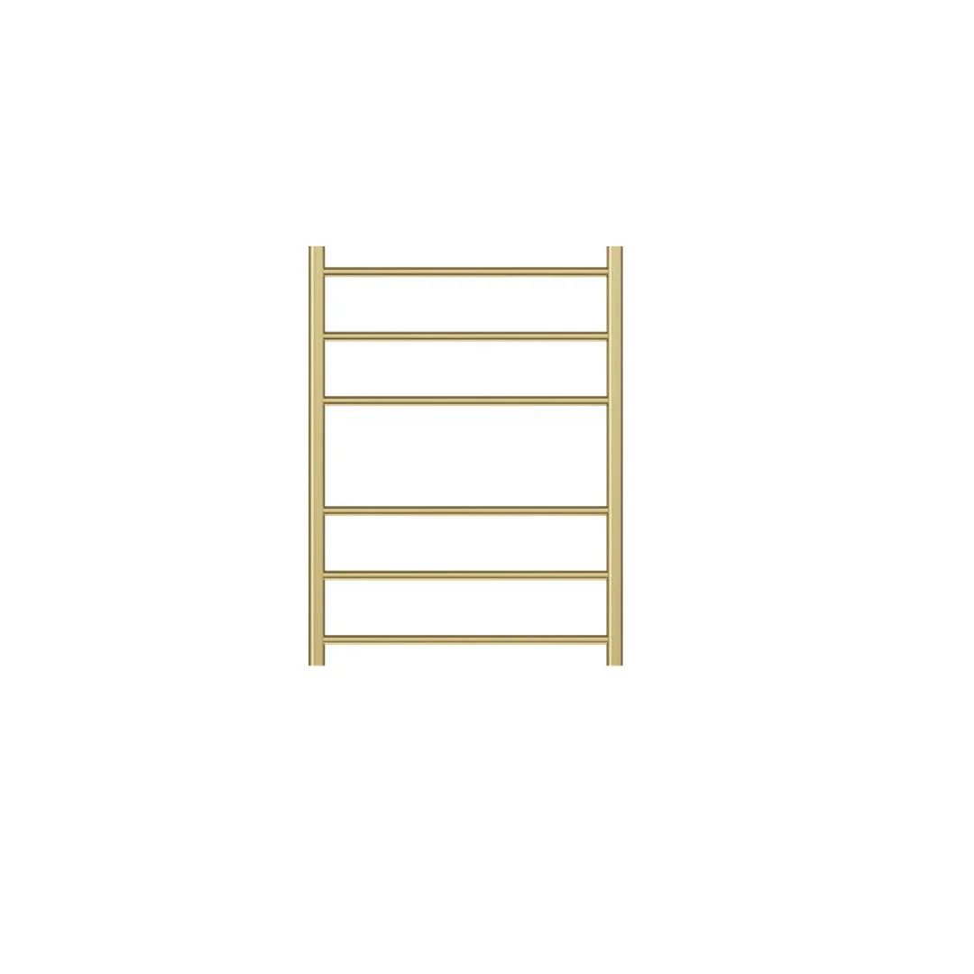 Linsol Avid 6 Bar Heated Towel Rail - Brushed Brass - Image 2
