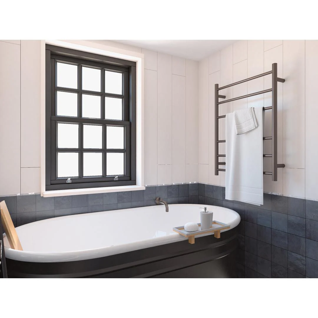 Linsol Avid 6 Bar Heated Towel Rail - Gunmetal - Image 3