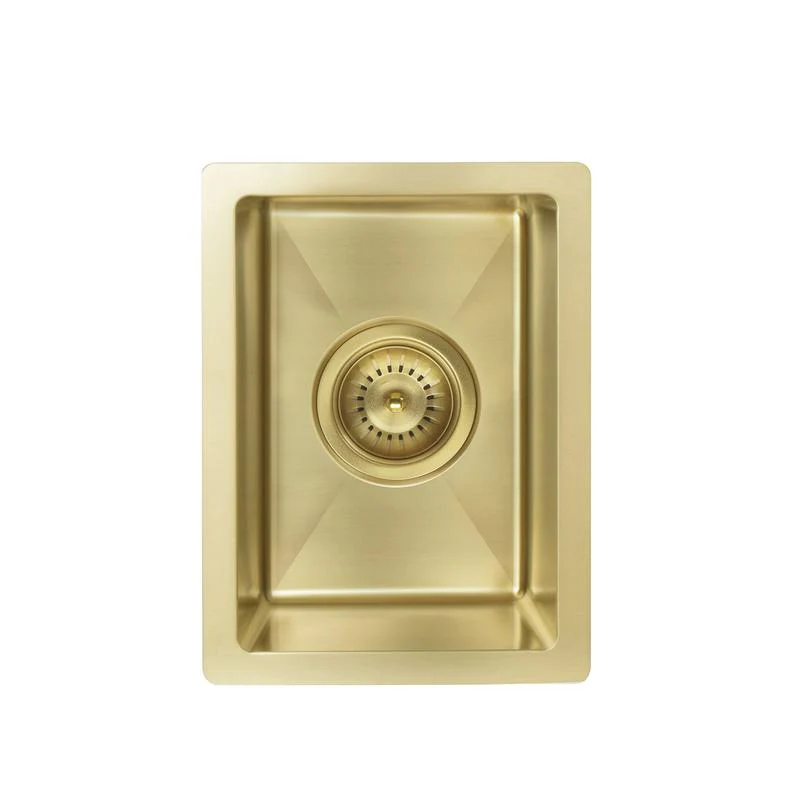 Meir Lavello Bar Kitchen Sink Single Bowl 382 x 272 - Brushed Bronze Gold - Image 5