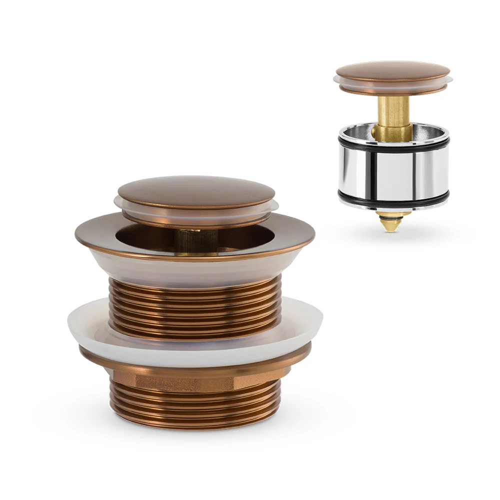 Mixx Bath Pop Up Waste 40mm With Pullout Centre - Brushed Bronze