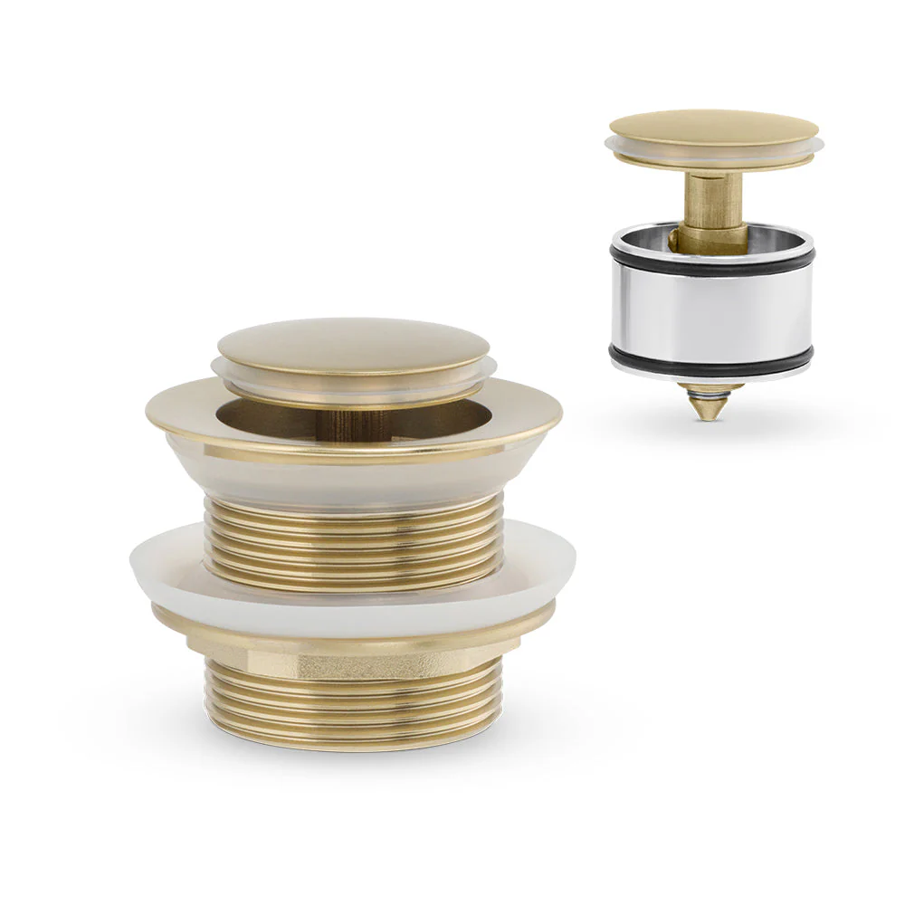 Mixx Bath Pop Up Waste 40mm With Pullout Centre - Brushed Gold