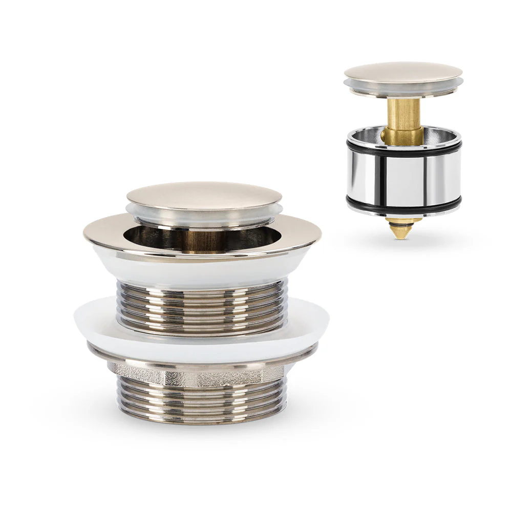 Mixx Bath Pop Up Waste 40mm With Pullout Centre - Brushed Nickel