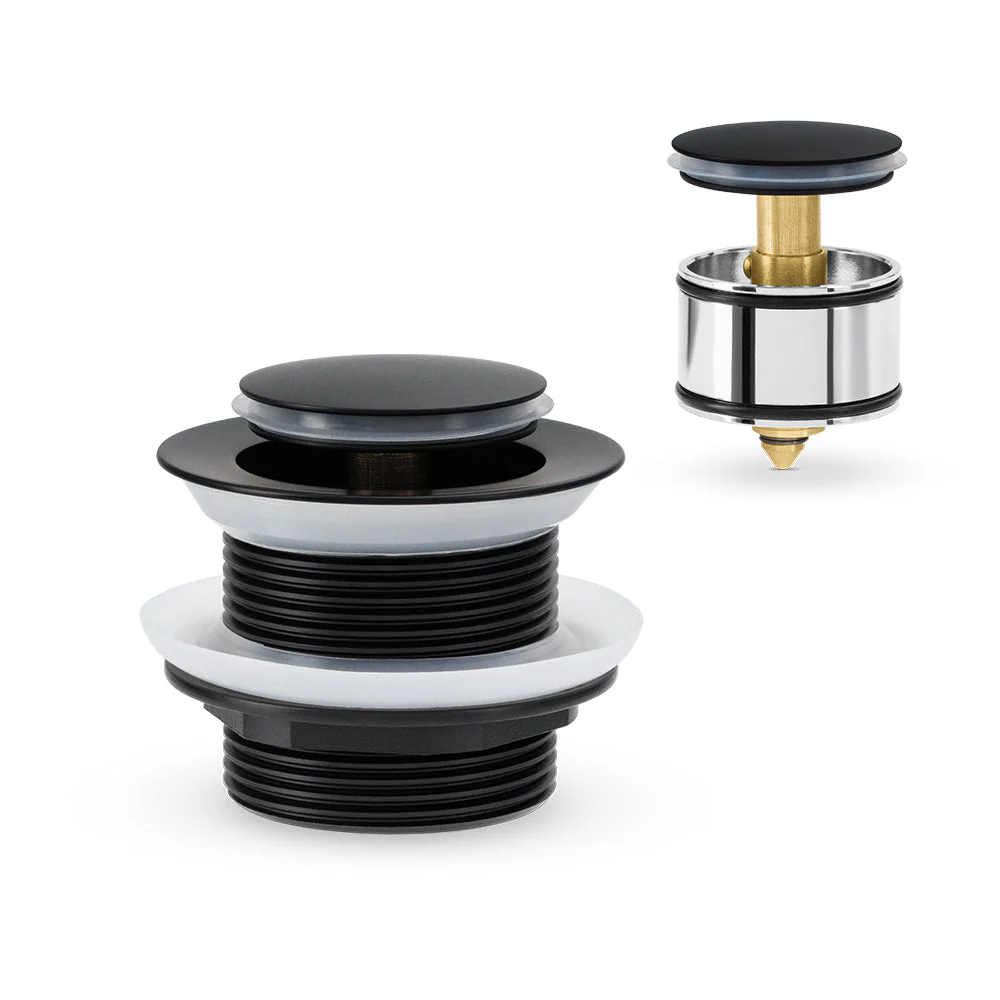 Mixx Bath Pop Up Waste 40mm With Pullout Centre - Matt Black
