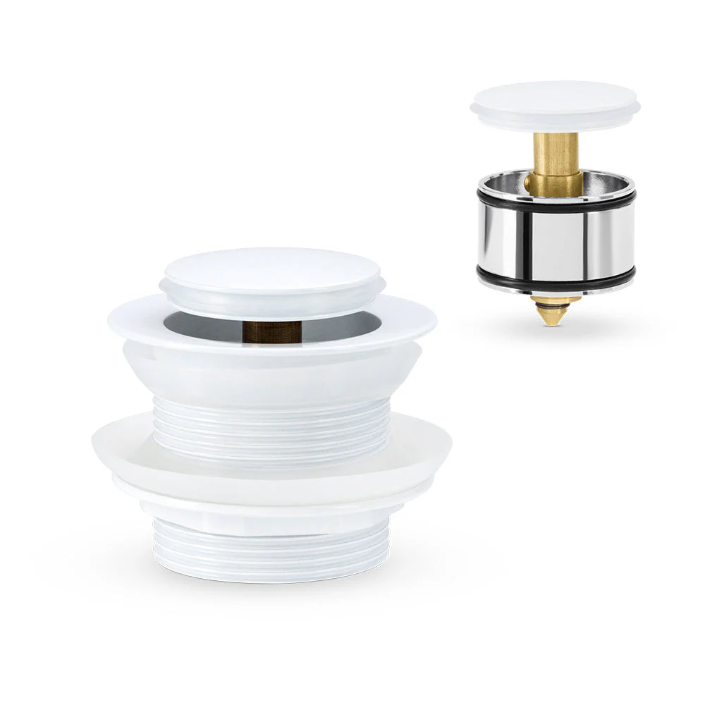 Mixx Bath Pop Up Waste 40mm With Pullout Centre - White
