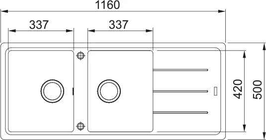 Franke Basis Double Bowl Sink - Image 2
