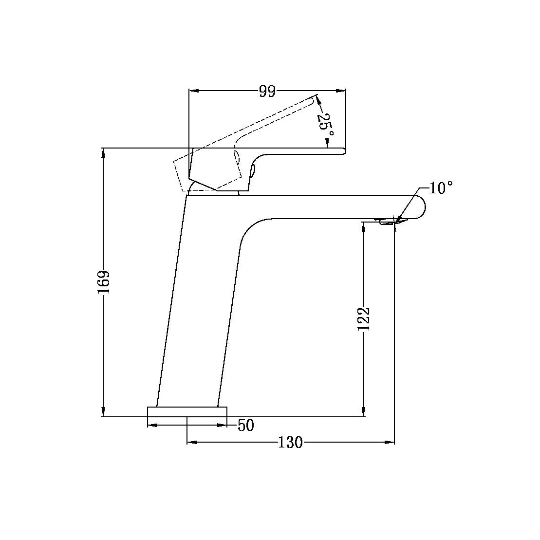 Nero Bianca Basin Mixer - Gun Metal - Image 4