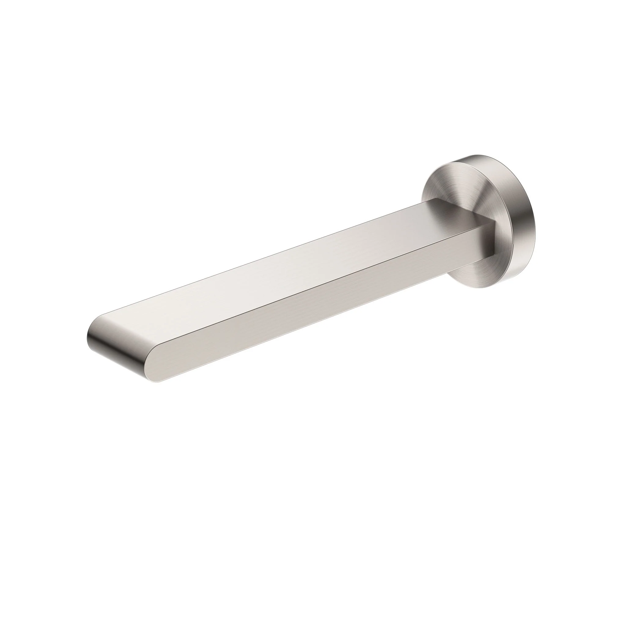 Nero Bianca Fixed Basin/Bath Spout 200mm - Brushed Nickel