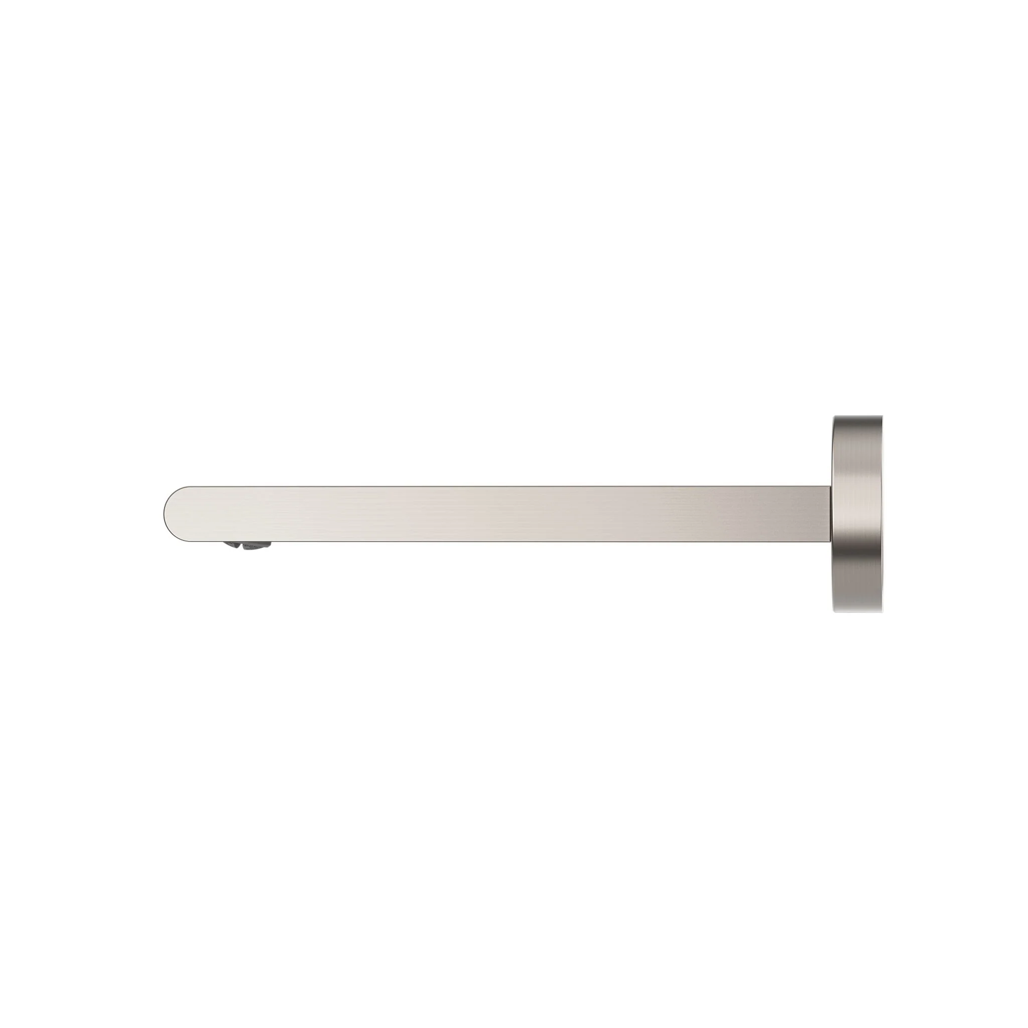 Nero Bianca Fixed Basin/Bath Spout 240mm - Brushed Nickel - Image 2