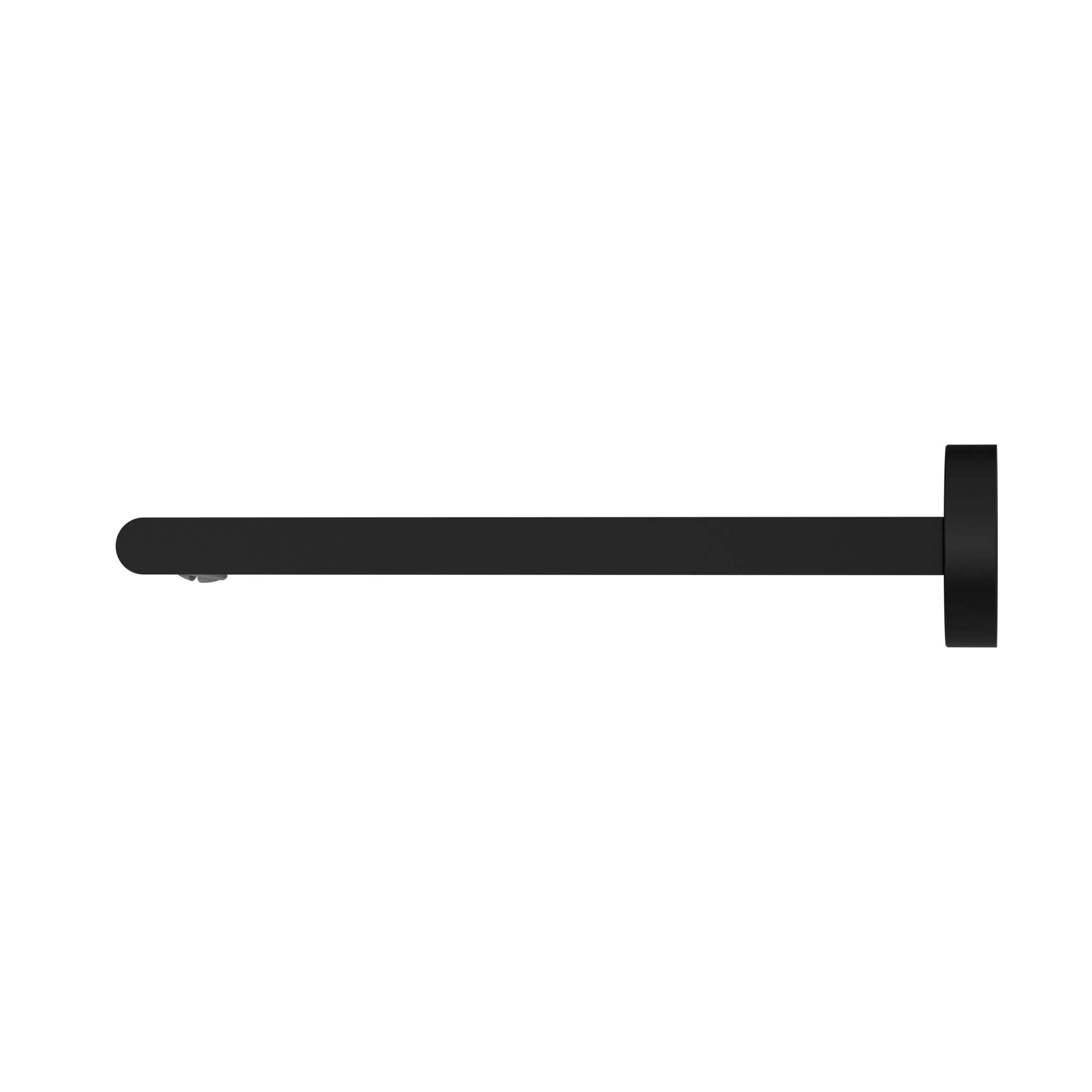 Nero Bianca Fixed Basin/Bath Spout 240mm - Black Matte - Image 2