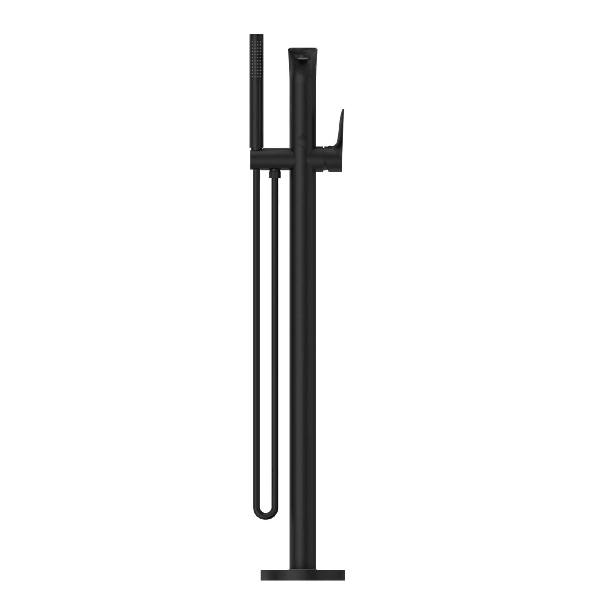 Nero Bianca Freestanding Bath Mixer With Hand Shower - Black Matte - Image 3